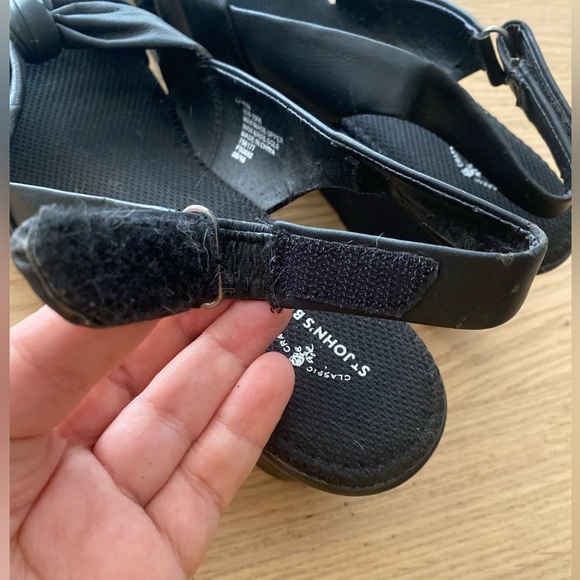 ST.John’s Bay Black Knotted Wedge Sandals 11 - Picture 5 of 10